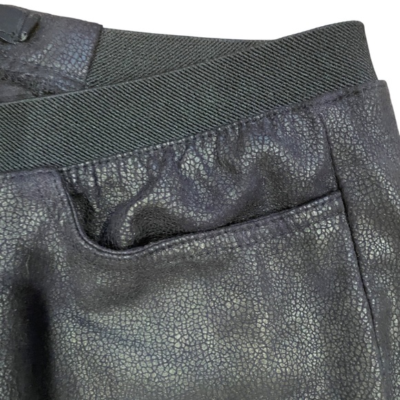 NWOT ABS Runway textured soft faux leather look leggings 4 S - Picture 4 of 8